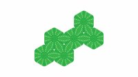 BounceCloud green (set of 6)